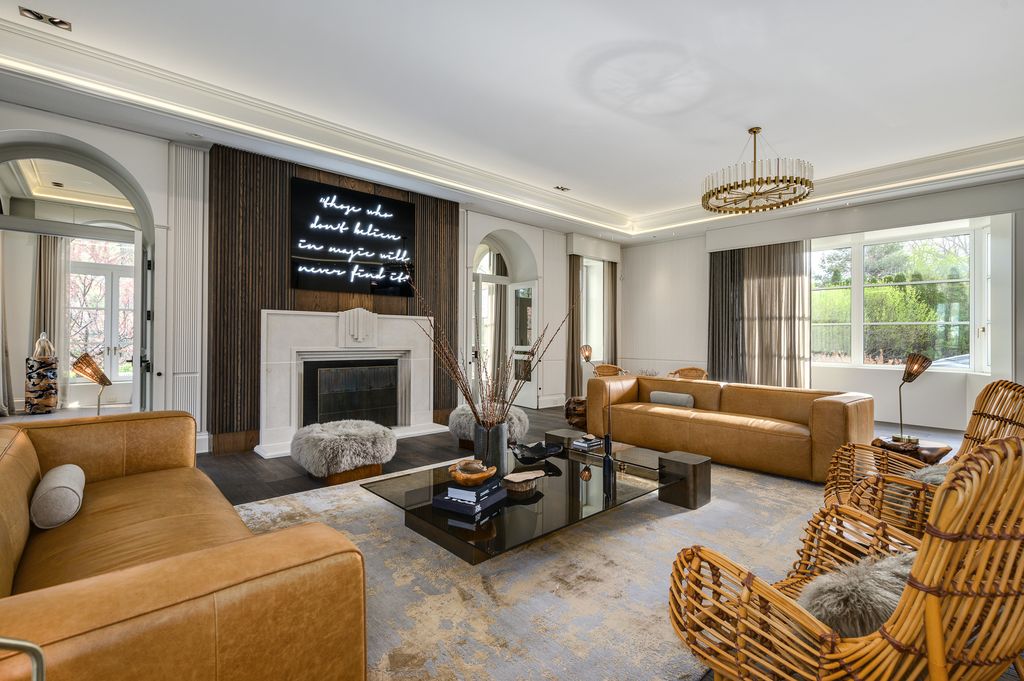 A Timeless Masterpiece William Pereira Designed Stone Mansion in Illinois for 12 Million 12