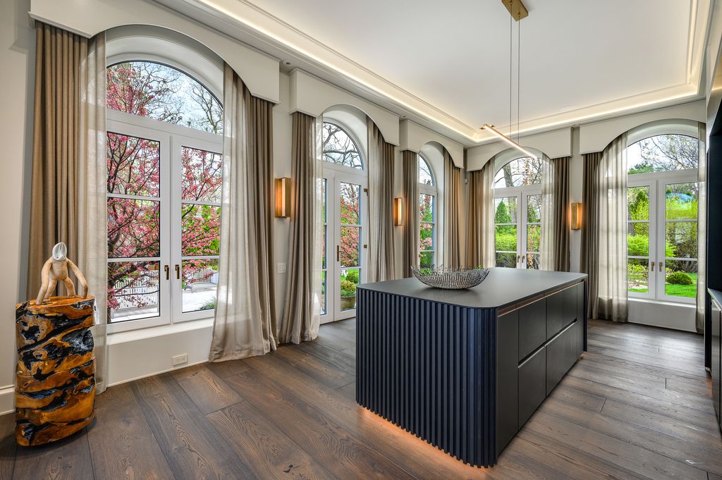 A Timeless Masterpiece William Pereira Designed Stone Mansion in Illinois for 12 Million 14