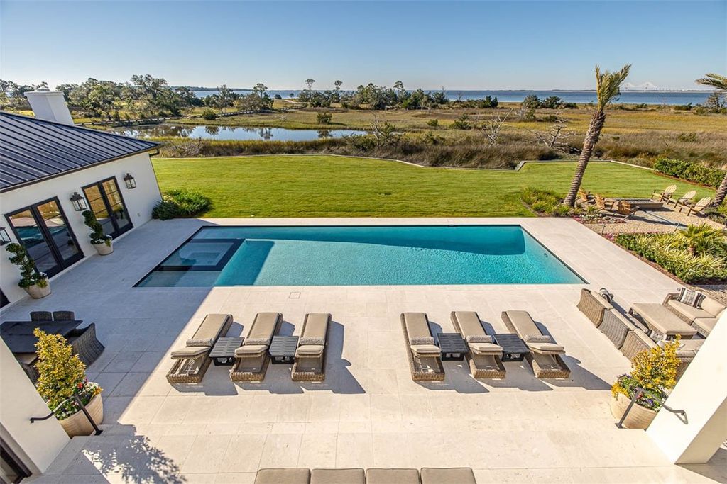 Exclusive Gated Retreat Luxurious Coastal Estate in The Lodge Sea Island for 12.725 Million 48