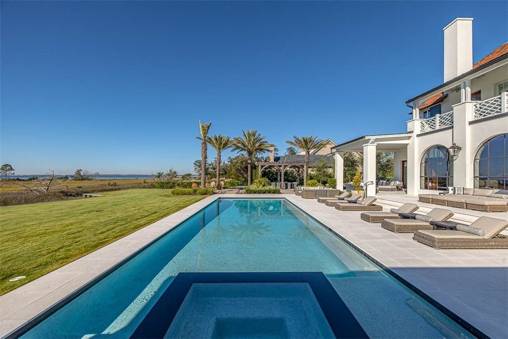 Exclusive Gated Retreat Luxurious Coastal Estate in The Lodge Sea Island for 12.725 Million 5