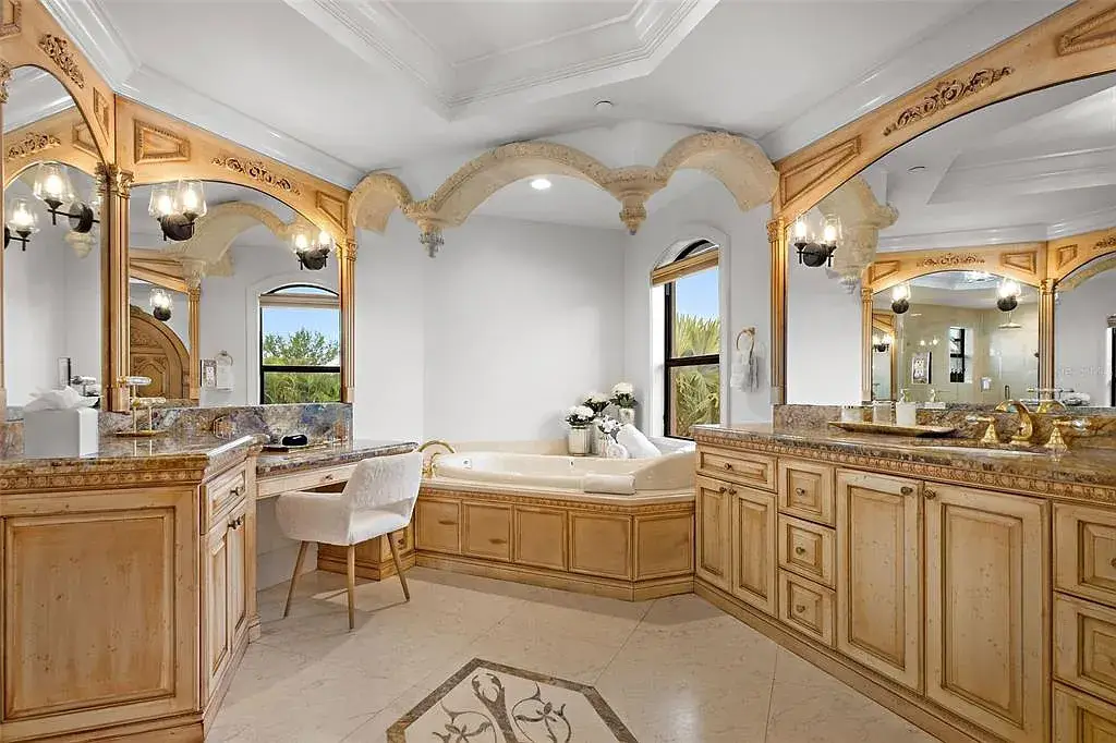 Luxury Mediterranean-style waterfront home at 1011 Rhodes Villa Ave, Delray Beach, featuring stunning architecture and direct Intracoastal Waterway access.