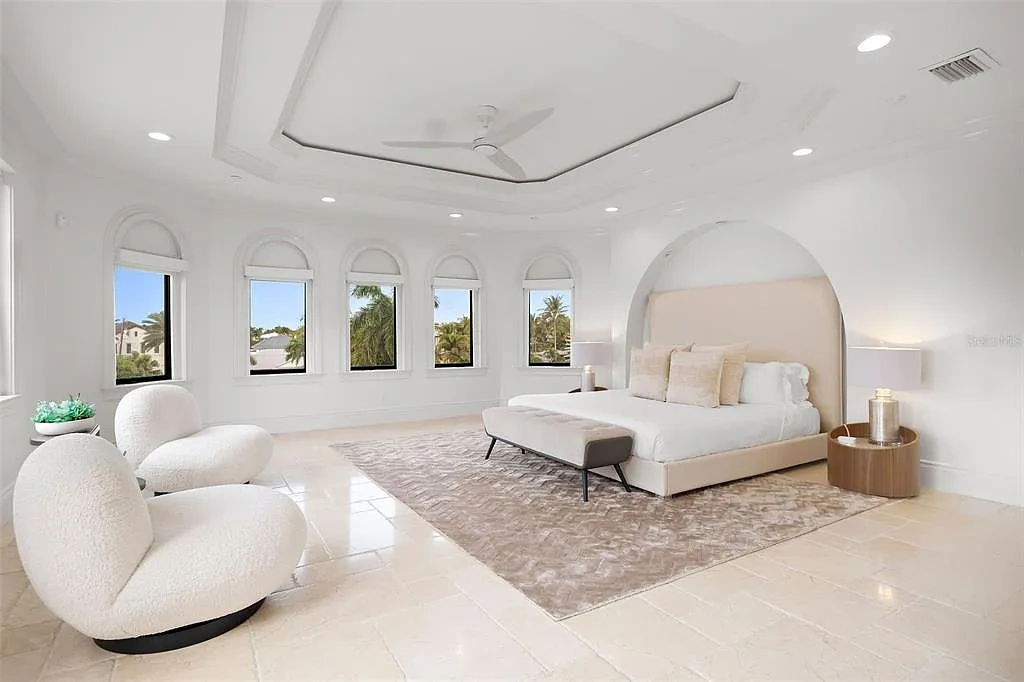Luxury Mediterranean-style waterfront home at 1011 Rhodes Villa Ave, Delray Beach, featuring stunning architecture and direct Intracoastal Waterway access.