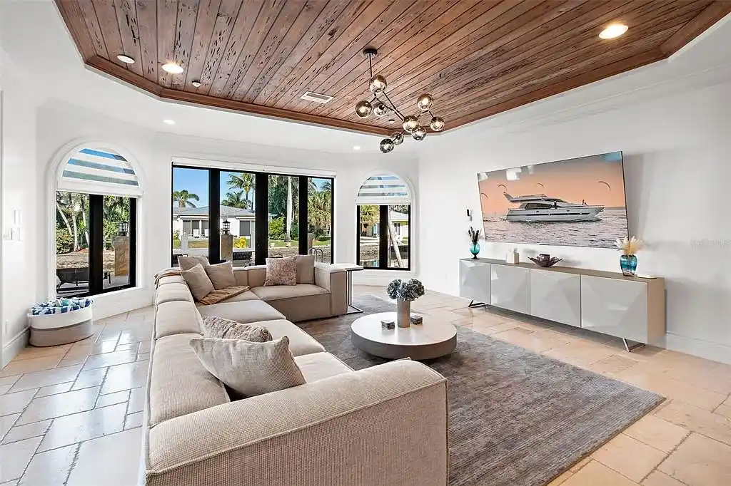 Luxury Mediterranean-style waterfront home at 1011 Rhodes Villa Ave, Delray Beach, featuring stunning architecture and direct Intracoastal Waterway access.