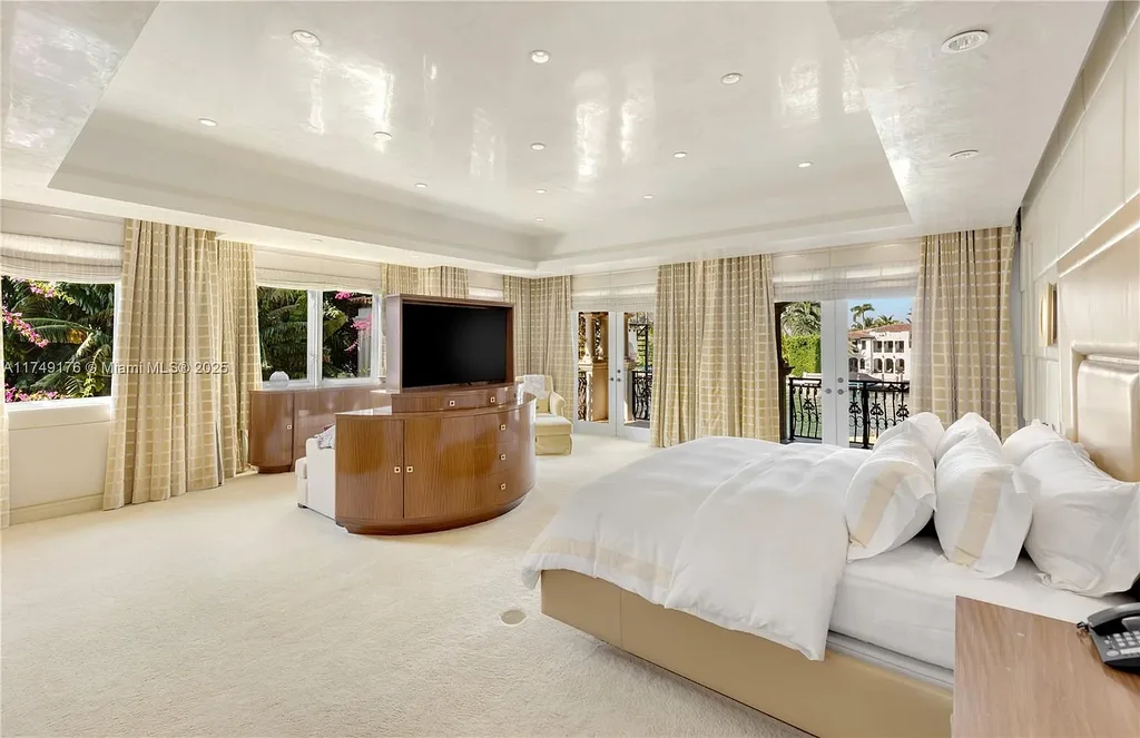 Luxury $39.5M Miami Beach waterfront estate at 1535 W 27th St, featuring a private dock, resort-style pool, and Mediterranean-inspired architecture.