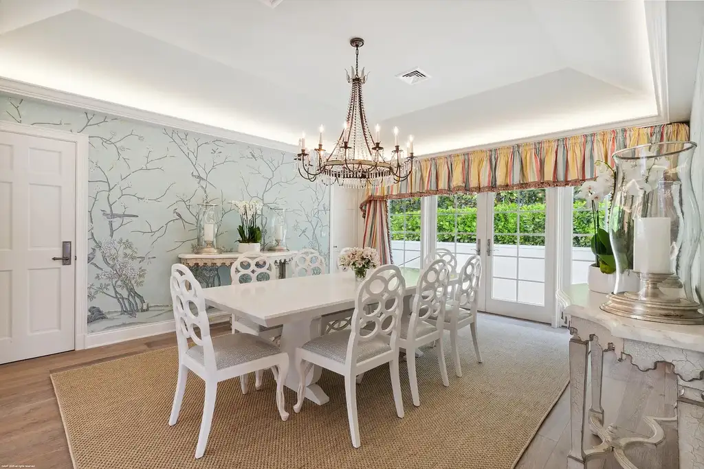 Stunning ocean views from the living room of 245 S Beach Road – a rare opportunity in Jupiter Island real estate.