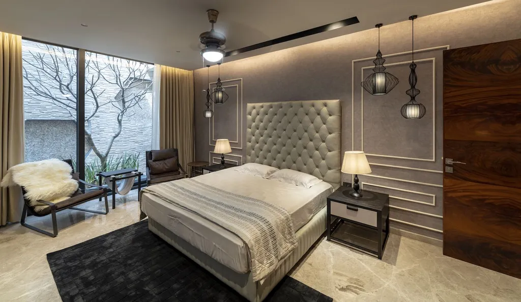 The Waterfall House by Space Race Architects, A Serene Urban Retreat in Jalandhar