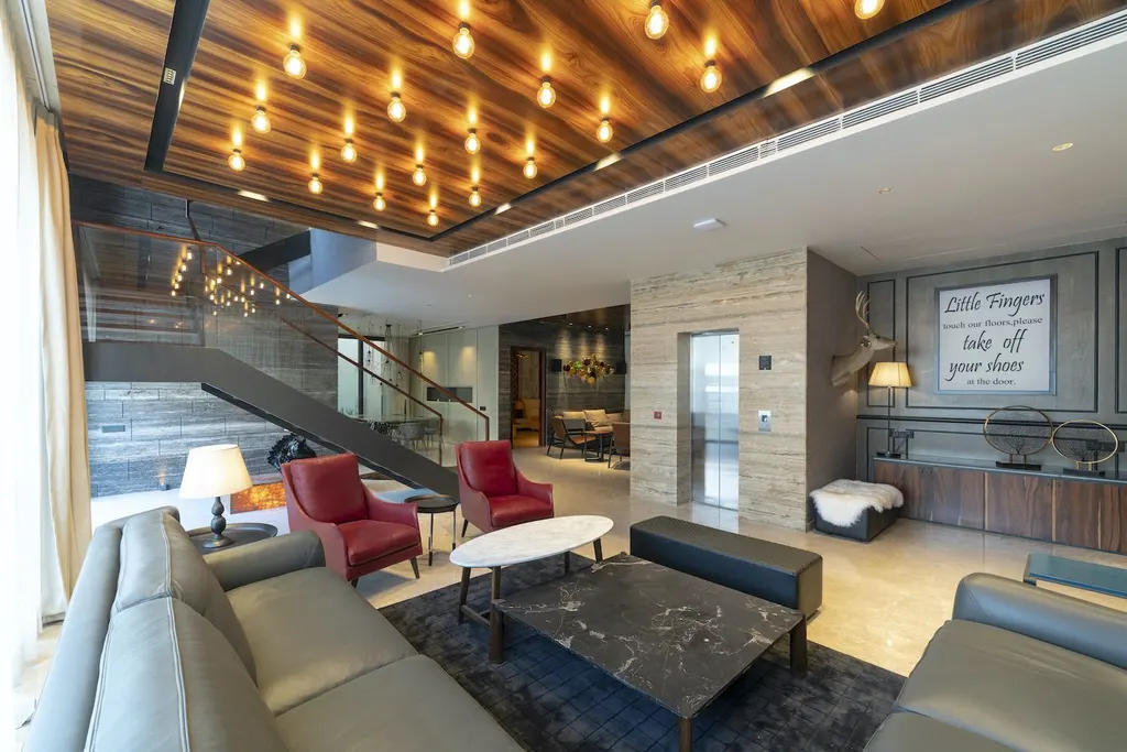 The Waterfall House by Space Race Architects A Serene Urban Retreat in Jalandhar 8
