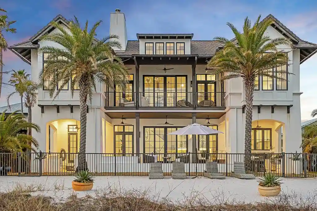 Luxury beachfront estate at 291 Garfield St, Santa Rosa Beach, FL – Caribbean design, Gulf views, and premium finishes in Grayton Beach