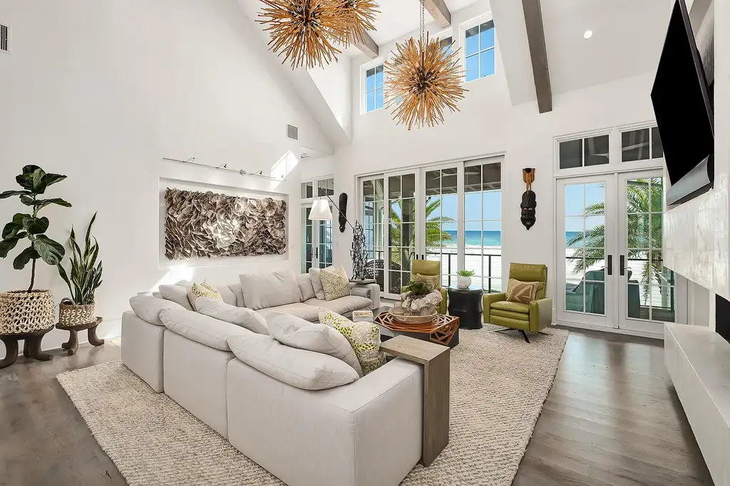Luxury beachfront estate at 291 Garfield St, Santa Rosa Beach, FL – Caribbean design, Gulf views, and premium finishes in Grayton Beach