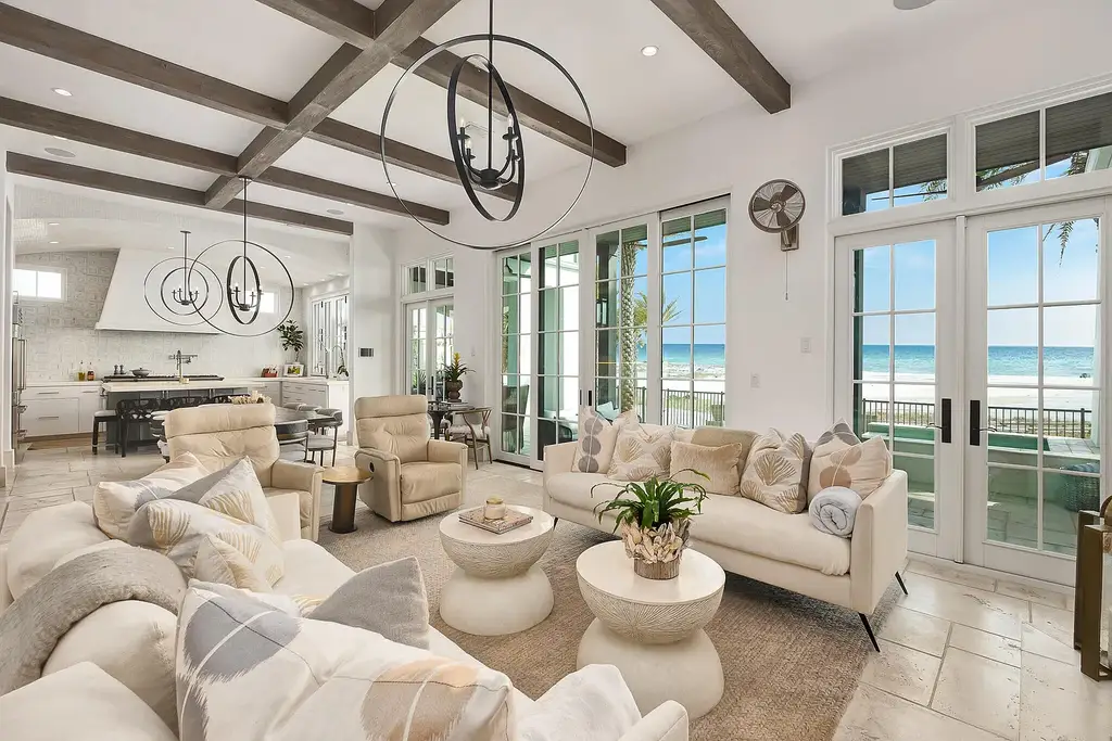 Luxury beachfront estate at 291 Garfield St, Santa Rosa Beach, FL – Caribbean design, Gulf views, and premium finishes in Grayton Beach