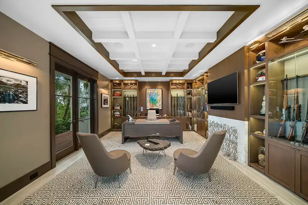 $42M tropical retreat at 88041 Old Hwy featuring lagoon pool and boat basin