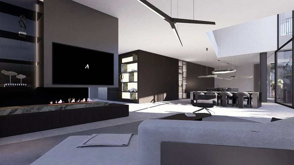 Dubai Hills Villa by STATE of Architecture A Sculptural Dialogue of Light Form and Nature 6