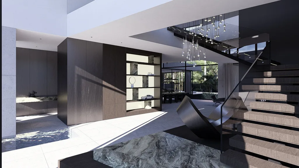 Dubai Hills Villa by STATE of Architecture A Sculptural Dialogue of Light Form and Nature 7