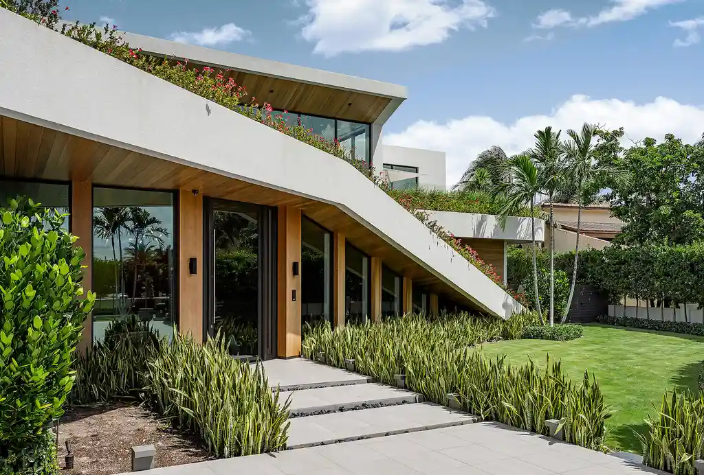 Infinity House by The Up Studio A Tropical Modern Family Retreat on the Intracoastal Waterway in Boca Raton Florida 1