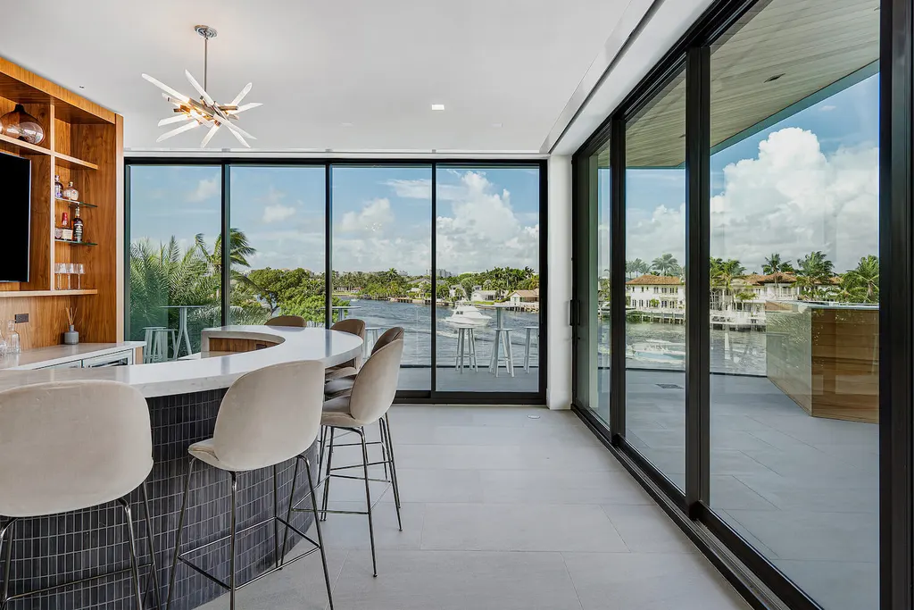 Infinity House by The Up Studio A Tropical Modern Family Retreat on the Intracoastal Waterway in Boca Raton Florida 11