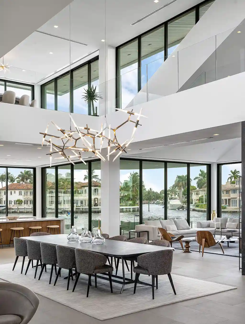 Infinity House by The Up Studio, A Tropical Modern Family Retreat on the Intracoastal Waterway in Boca Raton, Florida