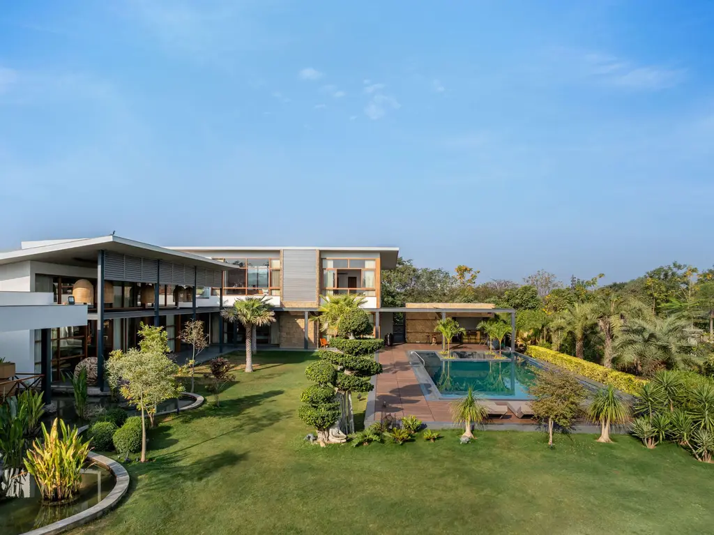 Nirmay Villa by The Grid Architects Reconnects Architecture with Nature in Ahmedabad 1