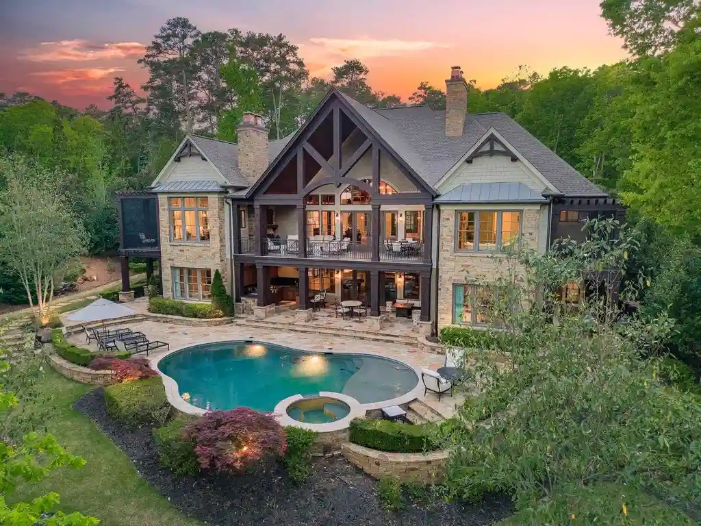 Stunning Lakefront Retreat at 2030 Linger Longer Dr Georgia Offering Resort Style Living for 6995000 2