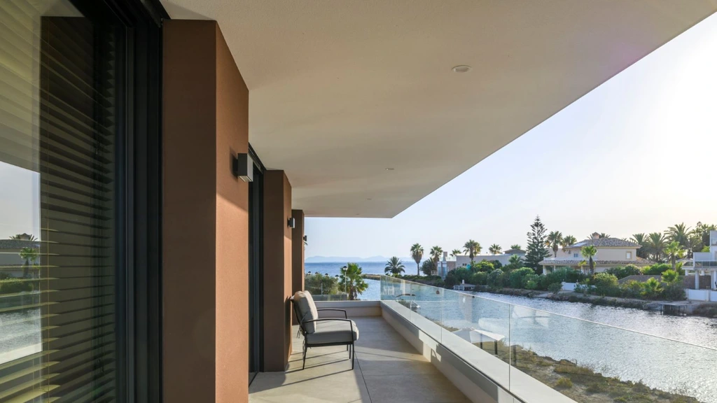 Villa by the water by Albasini & Berkhout Architecture SLP, Canal-Side Serenity in Murcia, Spain