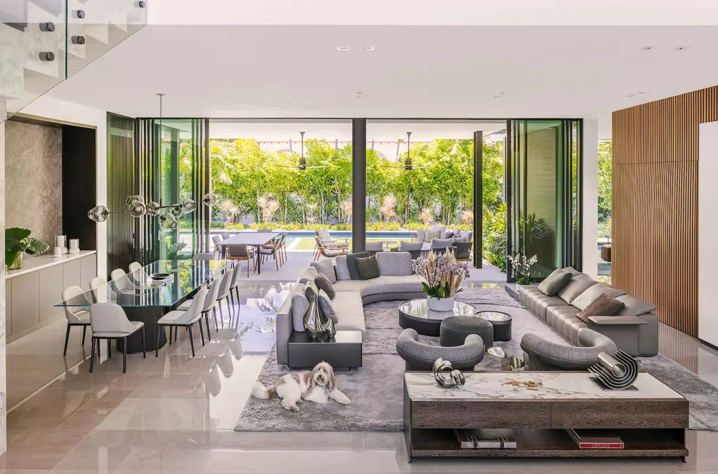 Wol Residence by SDH Studio, A Serene Entertainer’s Retreat in Golden Beach, Florida