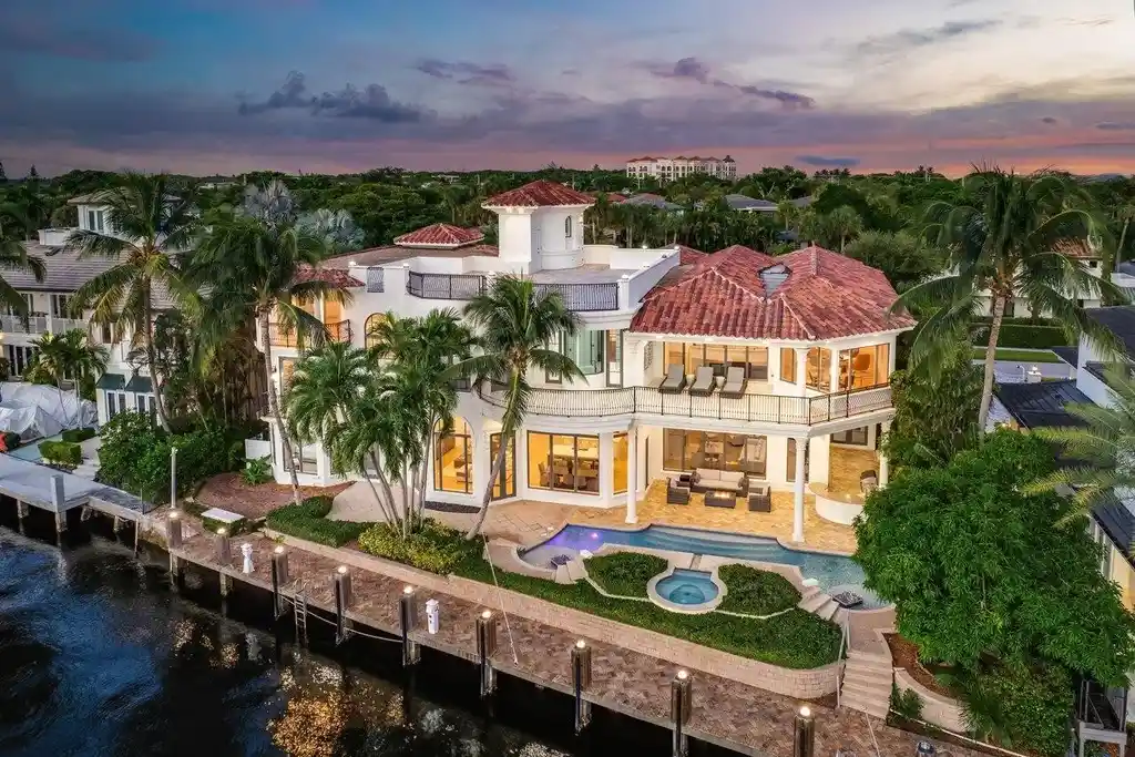 155 SE Spanish Trail Boca Raton FL Luxury Waterfront Estate Listed at 13.8M with Resort Style Amenities 1