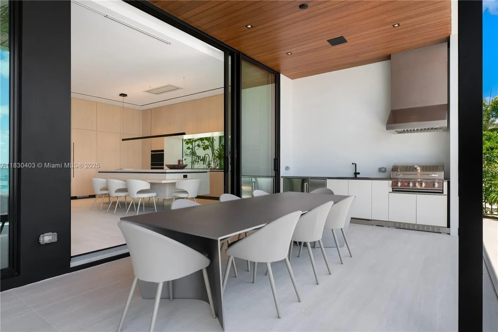 Breathtaking $20 Million Waterfront Masterpiece Redefines Miami Beach Real Estate Luxury 17 Custom Italian kitchen with Wolf appliances in Miami Beach home for sale