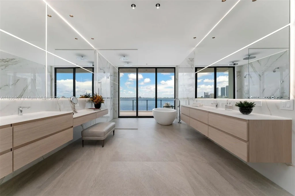 Breathtaking $20 Million Waterfront Masterpiece Redefines Miami Beach Real Estate Luxury 15 Custom Italian kitchen with Wolf appliances in Miami Beach home for sale