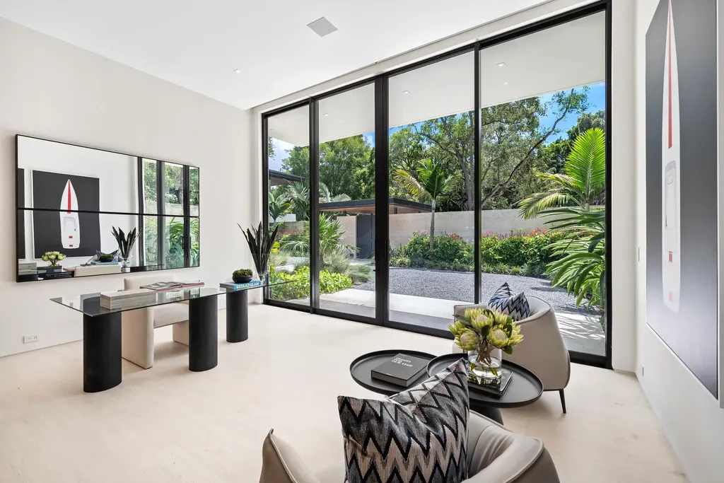 10840 Old Cutler Rd Coral Gables luxury estate with modern architecture by Giorgio Balli, surrounded by oak trees in Snapper Creek Lakes