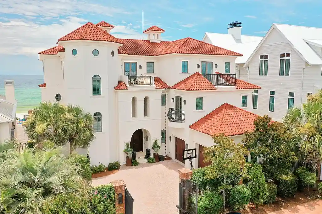 Gulf-Front Architectural Masterpiece in Santa Rosa Beach Listed for $17 Million 5 756 Blue Mountain Rd – Gulf Front Luxury Home in Santa Rosa Beach Listed for 17M 1