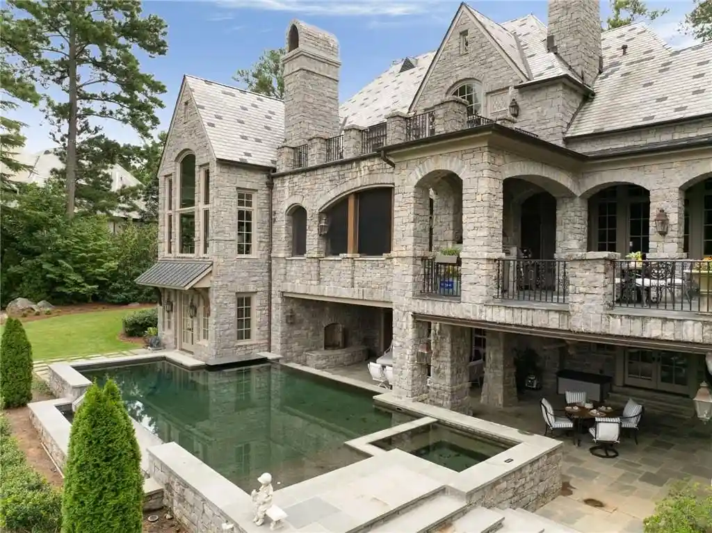 Discover The Castle at 929 Middle Fork Trl An Extraordinary 3.875M Italian Limestone Estate in Georgia 17