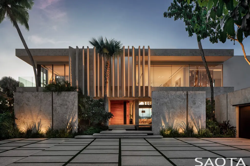 Villa Lyla by SAOTA, A Tranquil Canal-Side Tropical Retreat in Nassau, Bahamas