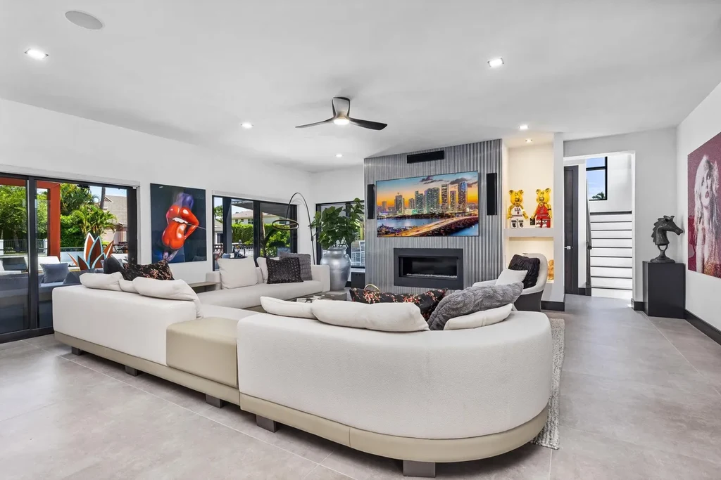 839 NE Bay Isle Drive luxury waterfront home in Boca Raton featuring modern architecture, saltwater pool, and direct ocean access