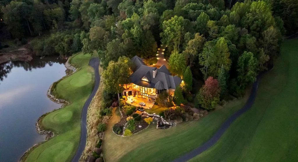 The Gem of Cliffs Valley: Magnificent Mountain Retreat with Unrivaled Views Lists for $5.495 Million 7 15 Water View Ct Breathtaking Cliffs Valley Estate Redefines Luxury Living with Unrivaled Mountain Views 3