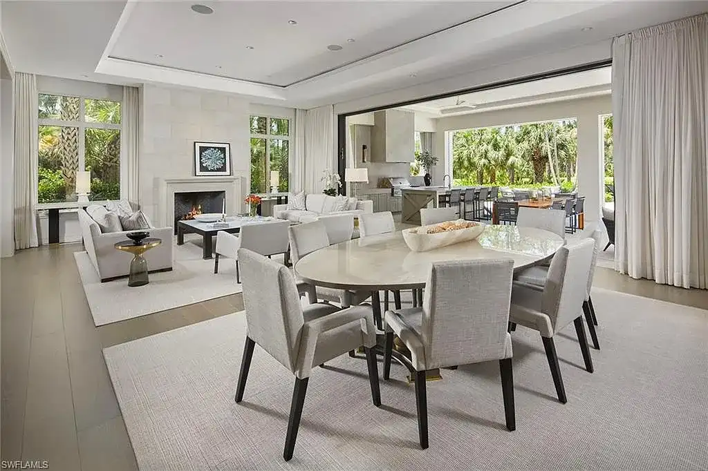 Modern kitchen interior with Caesarstone island in 16945 Sud Cortile CT