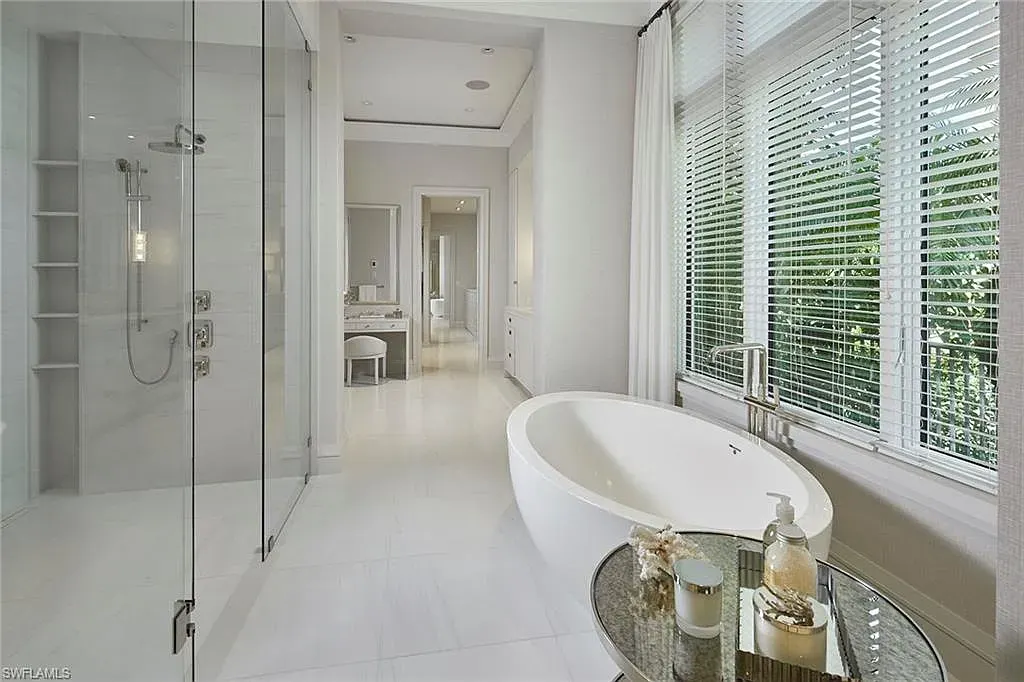 Modern kitchen interior with Caesarstone island in 16945 Sud Cortile CT