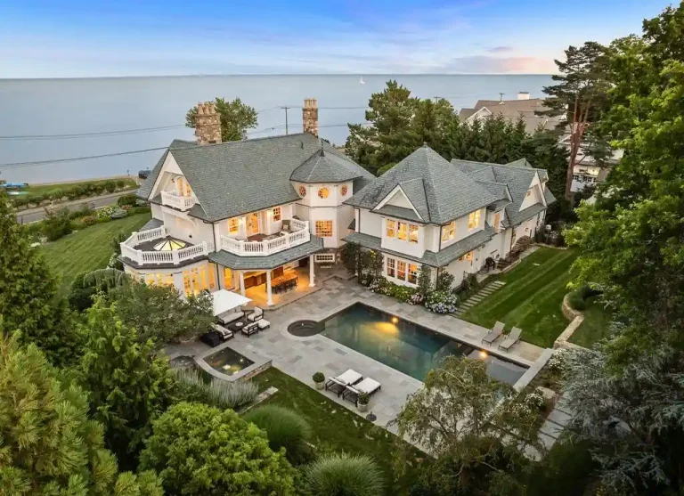 Compo Beach Seaside Home Designed by Renowned Architect Peter Cadoux Lists for $10.8 Million
