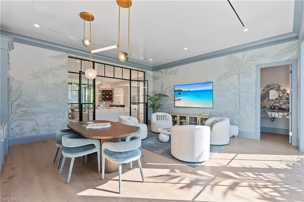 Luxury coastal home at 285 Central AVE Naples FL with pool, outdoor kitchen, and elegant modern interiors.