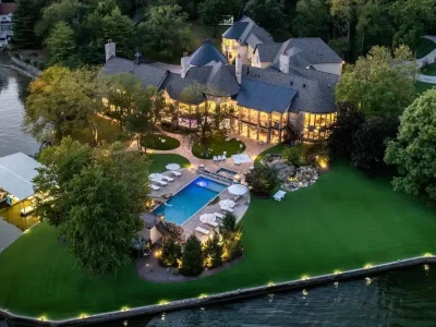 Discover the Exquisite 10606 Brooks School Rd Indianas Iconic Waterfront Estate Asking 11.95 Million 1