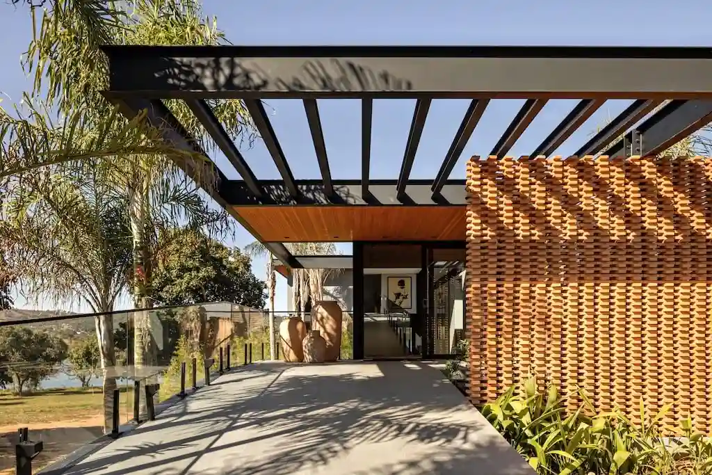 House by the Lake by Dayala e Rafael Arquitetos Associados A Dialogue Between Structure Landscape and Serenity 1