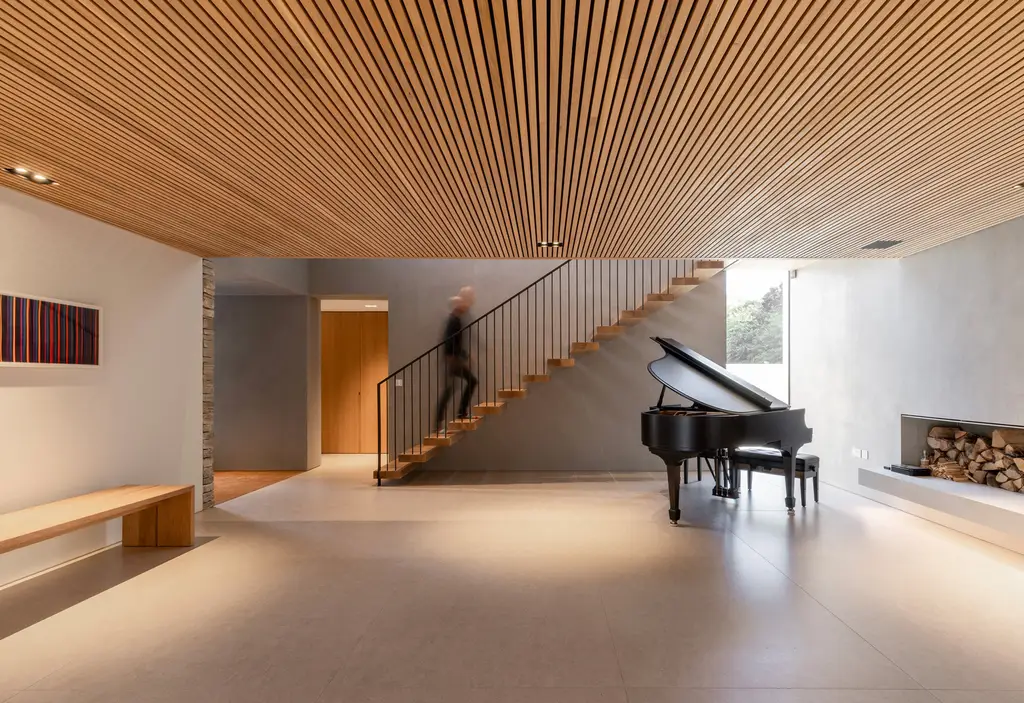 Meadow House by Ström Architects, Elegant Pin-Wheel Design in Essex Countryside