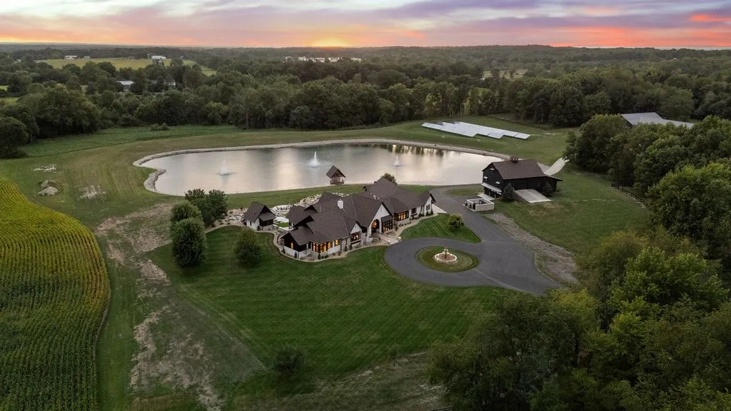 Spectacular 143 Acre Estate at 17420 US Highway 20 in Indiana Offers Sophisticated Luxury and Serene Country Living 1
