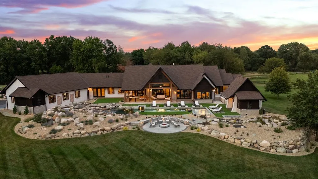 Spectacular 143 Acre Estate at 17420 US Highway 20 in Indiana Offers Sophisticated Luxury and Serene Country Living 2