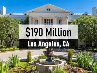 Casa Encantada, the 190 million dollar Art Deco mansion in Bel Air Los Angeles — the most expensive mansion for sale in California in October 2025.