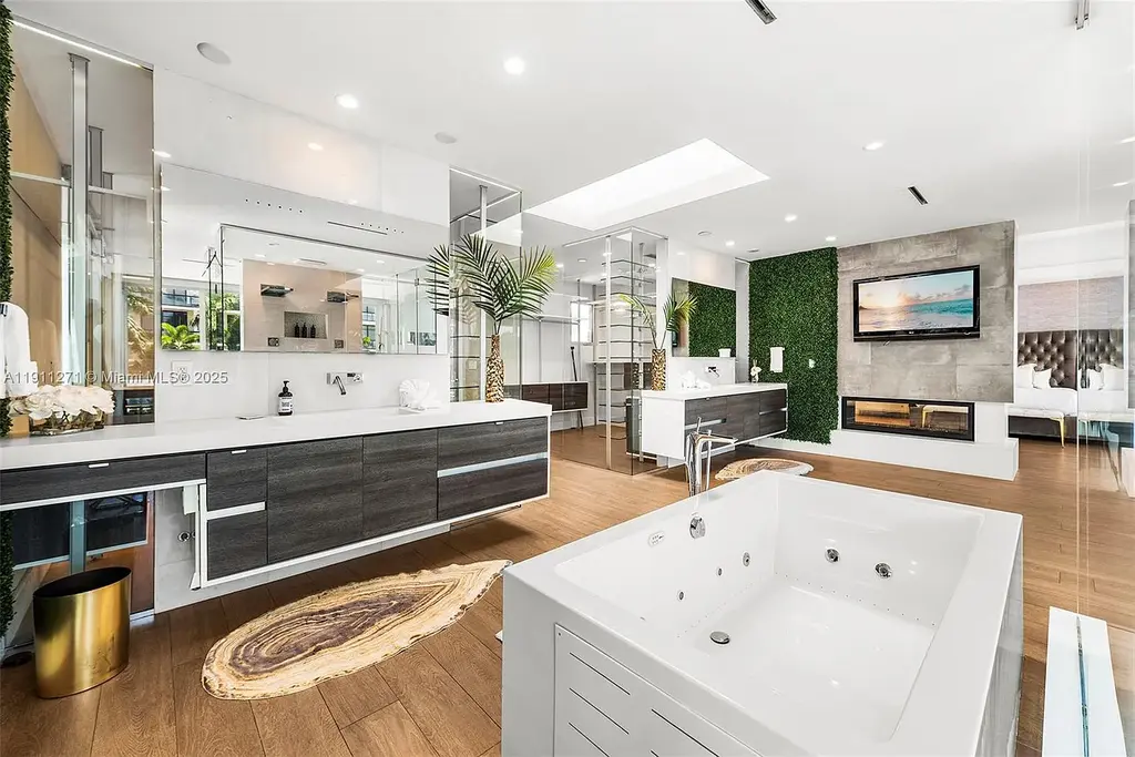 Front view of 1319 Seminole Dr Fort Lauderdale home for sale, showcasing modern waterfront architecture and private driveway.