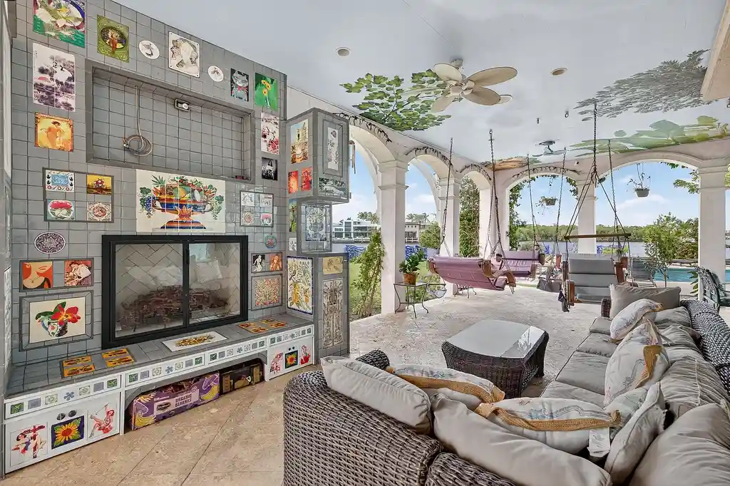 Exquisite $22.3 Million Waterfront Point-Lot Estate in Boca Raton Offers Grand Coastal Living 16 1201 Marble Way Boca Raton waterfront estate with French-inspired architecture, private pools, and expansive Intracoastal views.