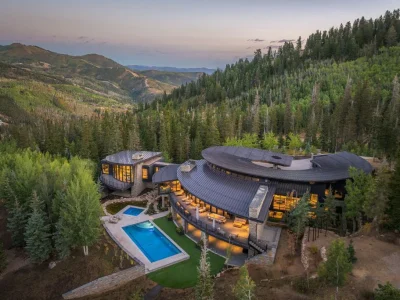 A True Architectural Landmark Envisioned by Michael Upwall in Utah, Asking $30 Million 3 217 White Pine Canyon Rd A Michael Upwall–Designed Utah Landmark of Extraordinary Vision and 30 Million Elegance 1