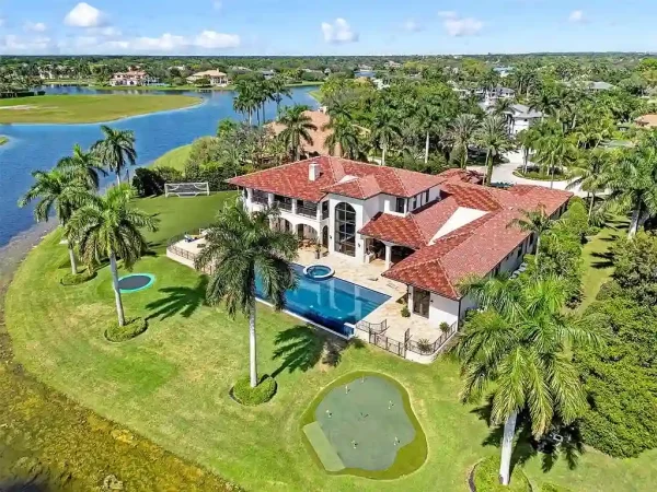 $9.7 Million Spectacular Weston Waterfront Estate with Resort-Style Amenities and Panoramic Lake Views