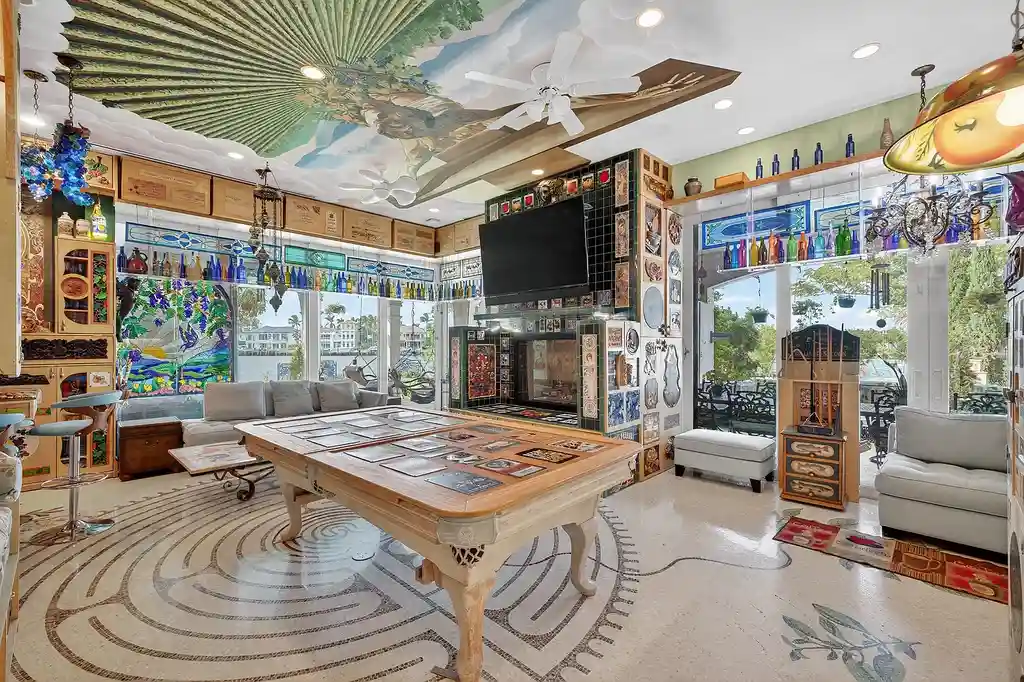 Exquisite $22.3 Million Waterfront Point-Lot Estate in Boca Raton Offers Grand Coastal Living 8 1201 Marble Way Boca Raton waterfront estate with French-inspired architecture, private pools, and expansive Intracoastal views.