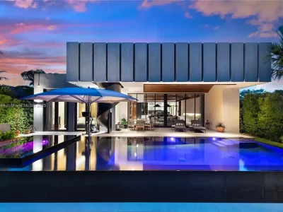8055 Noremac Ave Miami Beach Home for Sale 6.4M Exceptional Modern Waterfront Masterpiece 1