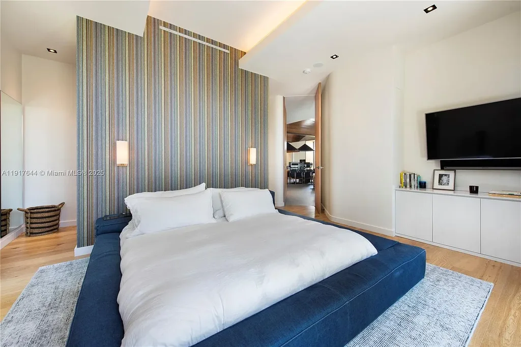 Rooftop pool and wellness terrace at 8055 Noremac Ave Home in Miami Beach for sale